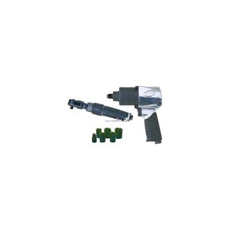 Ingersoll-Rand Ingersoll Rand Edge Series 2317G Air Impact Wrench Kit, 1/4 in Air Inlet, 1/2, 3/8 in Drive 2317G